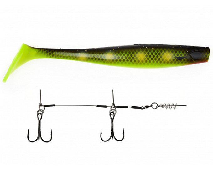 Виброхвост Lucky John 3D Series BBS GIANT KUBIRA SWIM SHAD 9,0in (22.86) /PG21 (1шт.) + Stinger L - изображение 1 