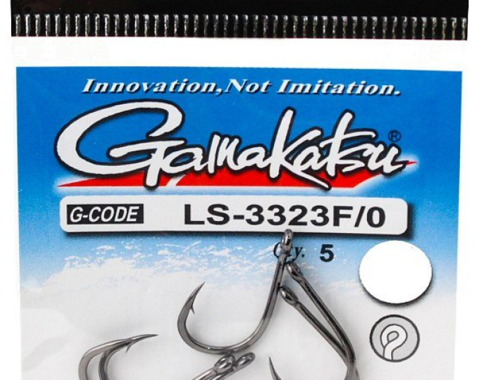 Крючок Gamakatsu Hook LS-3323F N/L Black №10 - изображение 1 