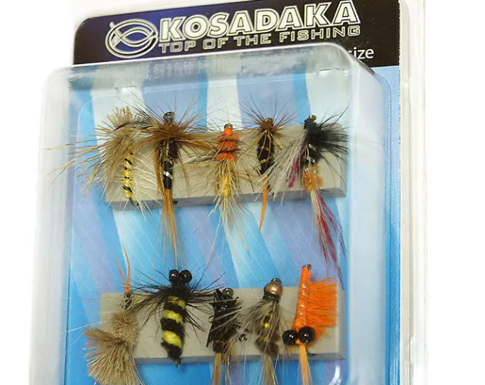 Набор Kosadaka сухих мушек и нимф FS-8 Medium size (10шт.) - изображение 1 