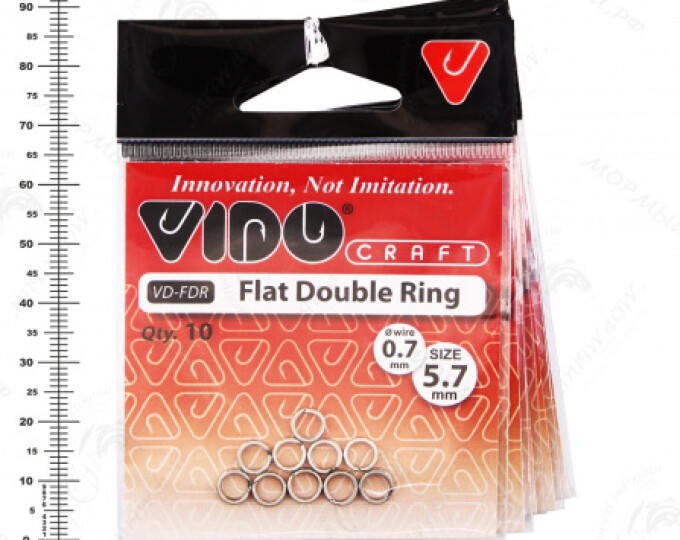 Кольцо заводное Flat Double Ring 5,7*0,7мм (10шт.) - изображение 1 