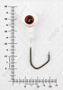 Джиг крашеный ШАР 14гр. (крючок VD-079 №2/0) (3шт.) цвет 05 (белый) - изображение 3