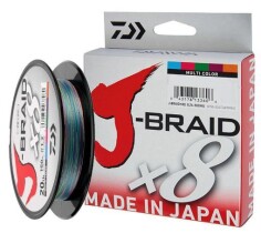 Леска плетёная Daiwa J-Braid X8 150м 0,20мм (Multicolor)