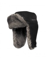 Шапка-ушанка Kosadaka Extreme-2 (крек лайт, мех шиншилла, чёрный) р.XL