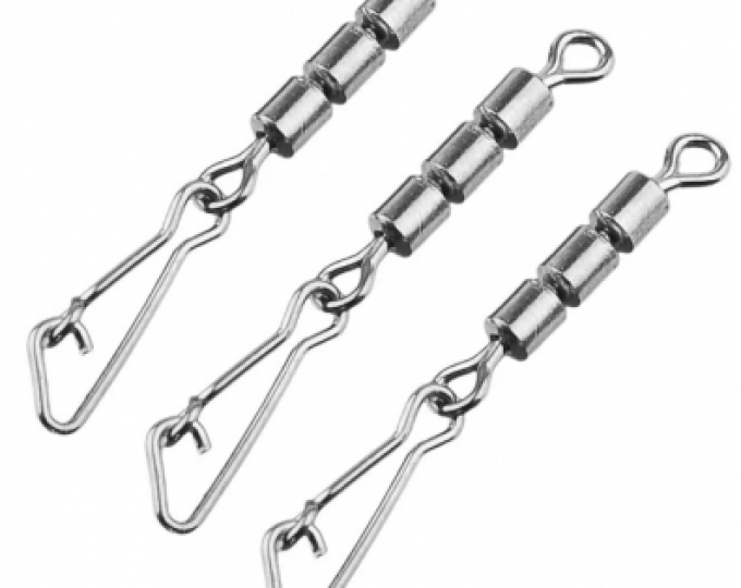 Вертлюг Kosadaka тройной высокоскоростной с застежкой «Hooked Snap» №05 (3шт.) (3150) - изображение 1 