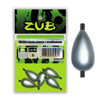 Капля скользящая с кембриком ZUB 6г. (упак.5шт)