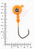 Джиг крашеный ШАР 20гр. (крючок VD-079 №3/0) (3шт.) цвет 03 (оранжевый) - изображение 3