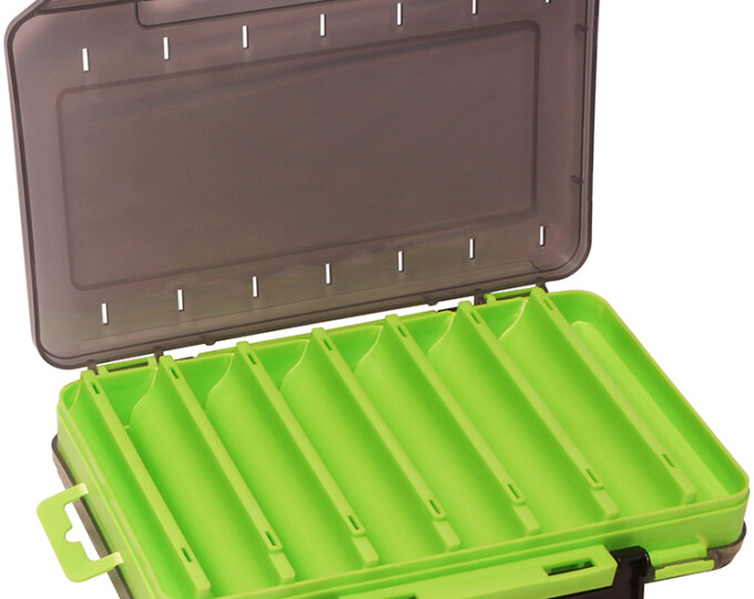 Коробка Kosadaka TB-S31D для воблеров, двусторонняя (200х135х35мм) Green - изображение 3