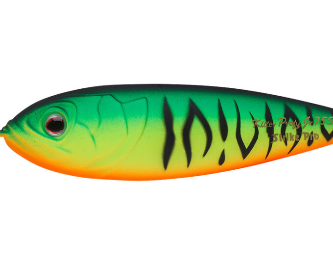 Блесна колеблющаяся Strike Pro Killer Profi 75мм 11гр. (одинарный-незацепляйка) #GC01-S Mat Tiger - изображение 1 