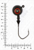 Джиг крашеный ШАР 24гр. (крючок VD-079 №3/0) (3шт.) цвет 04 (черный) - изображение 2