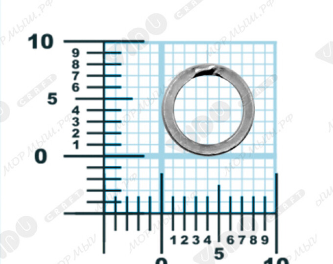 Кольцо заводное Flat Double Ring 7,9*1,0мм (10шт.) - изображение 4
