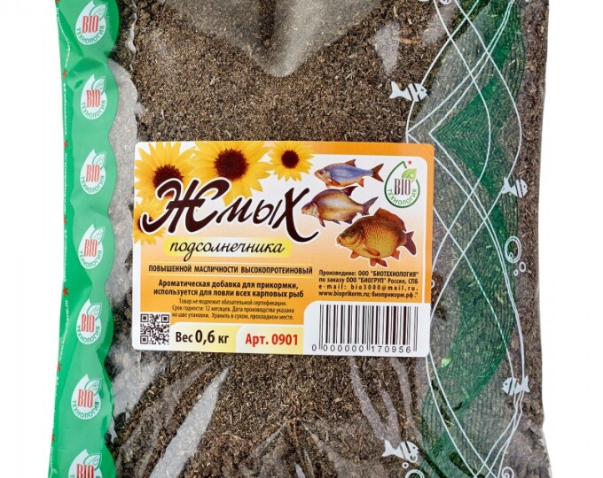 Жмых подсолнечника, молотый  0,6кг (20) - изображение 1