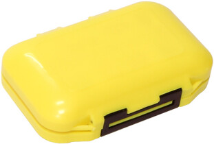 Коробка Kosadaka TB-S02 раскладушка, для мелочей, мушек, герметичная (105х70х30мм) Yellow