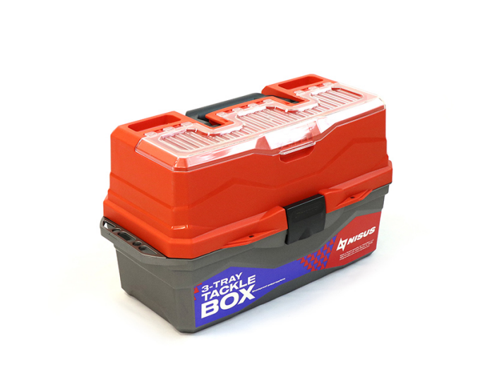 Ящик Nisus для снастей Tackle Box трехполочный оранжевый - изображение 1 