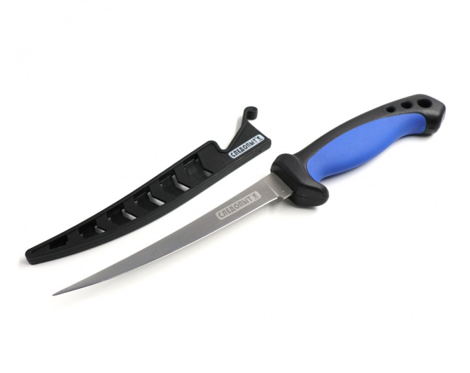 Нож разделочный «СЛЕДОПЫТ» филейн.,прорез,ручка, 150мм.,в чехле - изображение 1 