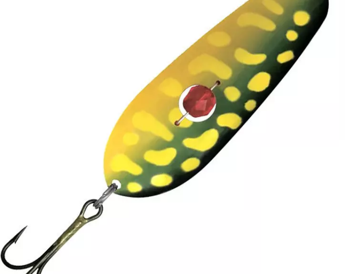 Блесна Kuusamo Rasanen 70/20 (бусинка, незацепляйка) цвет YE/GR-C, UV - изображение 1