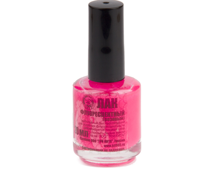 Лак рыболовный Три Кита флюоресцентный, розовый (5) - изображение 1 