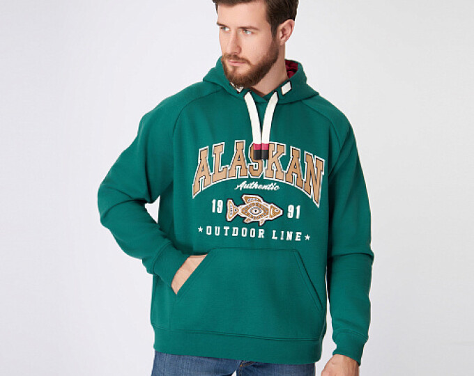 Толстовка Alaskan Promo Hoodie (зеленый) р.XXL - изображение 1 