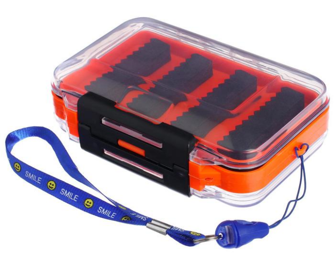 Коробка для мормышек и блесен SMILE прозрачная двухстор. на шнурке 11*7*3 - изображение 1 