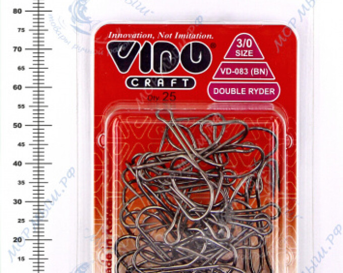 Крючок VD-083-BN «Double Ryder» №3/0 (разноуровневый) - изображение 3