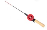 Удочка зимняя Тверская (деревянная ручка, красная катушка) - изображение 1 