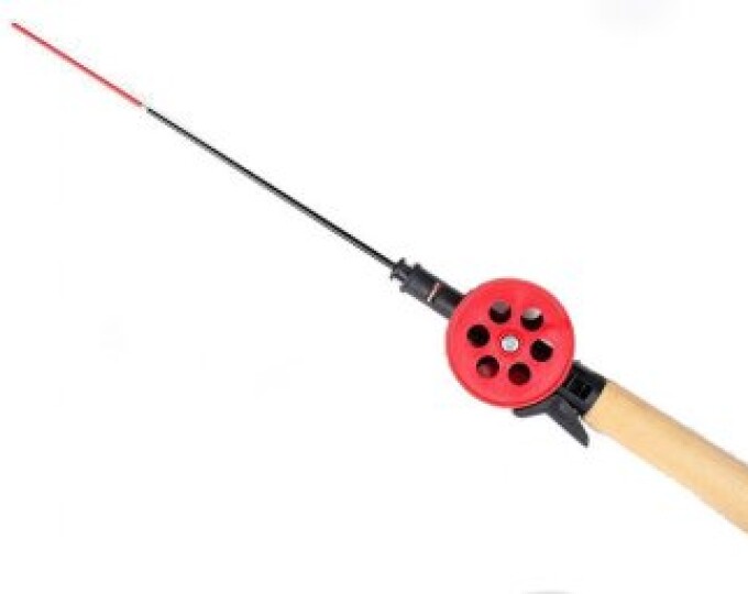 Удочка зимняя Тверская (деревянная ручка, красная катушка) - изображение 1 