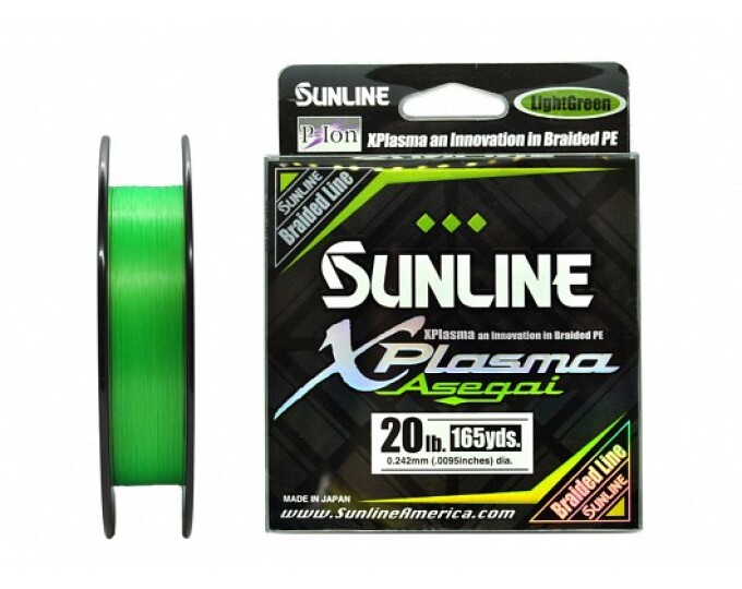 Плетеный шнур Sunline X-Plasma Light Green 150m #2.0/20lb (0.242mm) - изображение 1 