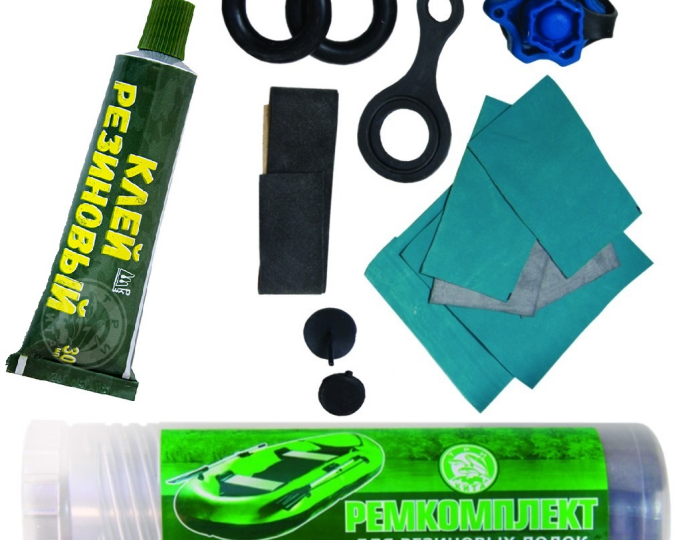 Ремкомплект для резиновых лодок  (в тубусе) - изображение 1