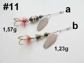Блесна вращающаяся Vyunoffka #11b (1,23гр.) (золото/медь/серебро)