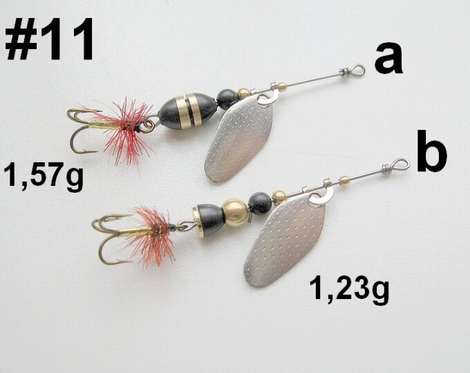 Блесна вращающаяся Vyunoffka #11b (1,23гр.) (золото/медь/серебро) - изображение 1 