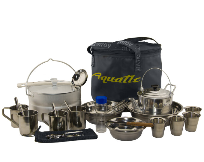 Пикниковый набор Aquatic ПН-01-4С на 4 персоны (цвет ведра: синий) - изображение 1