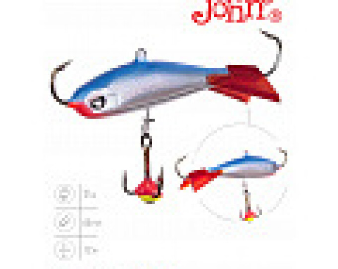 Балансир Lucky John Nordic 5 (тройник, 50мм, 21гр.) цвет 15HRT - изображение 1 