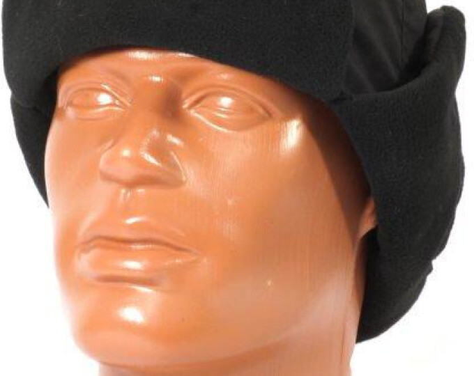 Шапка-ушанка Kosadaka Ultra (плащевка, флис черный, хаки) - изображение 1 