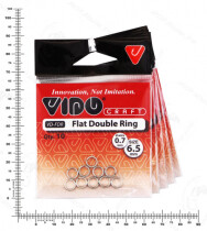 Кольцо заводное Flat Double Ring 6,5*0,7мм (10шт.)