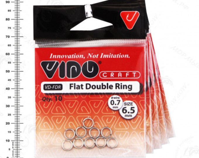 Кольцо заводное Flat Double Ring 6,5*0,7мм (10шт.) - изображение 1