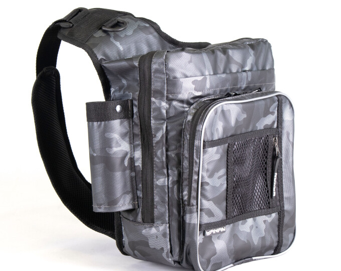 Сумка Yaman рыбол. Fishing Shoulder Bag. 40*43*10см, цв.серый камуфляж - изображение 1 