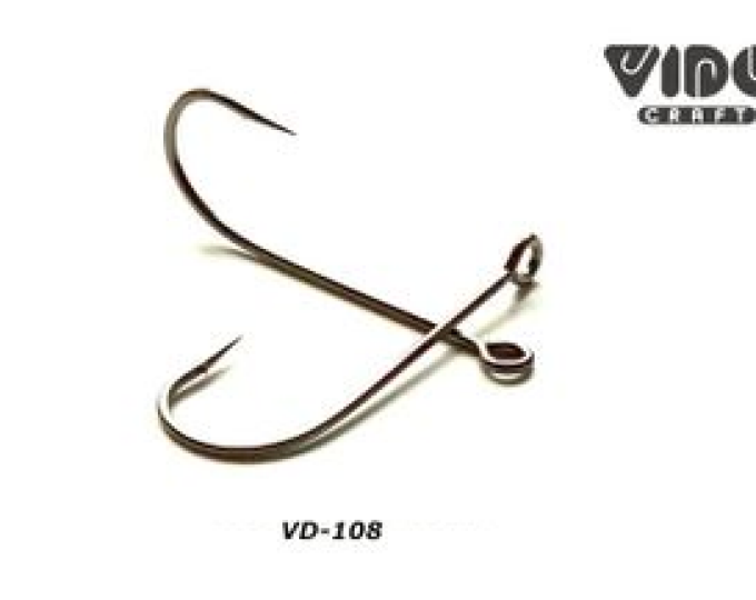 Крючки Round Bent Worm (VD-108) (BLN) №08 (8шт.) - изображение 1