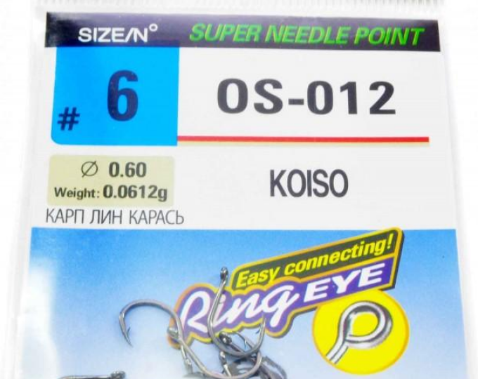 Крючок OSPREY «KOISO» OS-012 №13 (6шт.) - изображение 1 