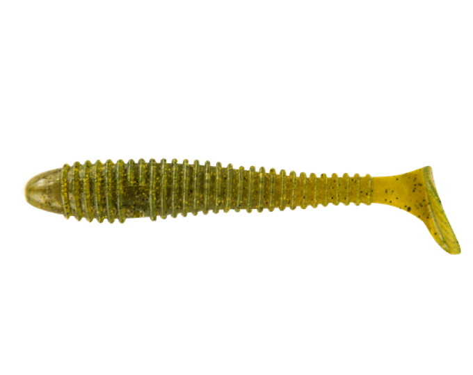 Приманка съедобная ALLVEGA «Fat Bonito» 7см 2,5г (6шт.) цвет green pumpkin - изображение 1