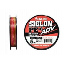 Плетеный шнур Sunline SIGLON ADV x8 Multi Color 150m #0.4/5lb (0.108mm)