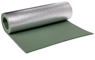 Коврик туристический фольгир.,ТПЕ 180*60*0,8 см светло-зелен. с утяжкой в чехле