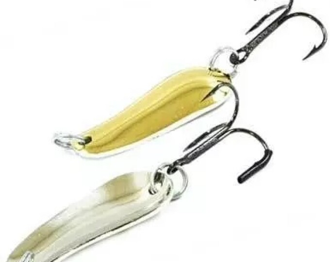 Блесна Колебалка Питер Окунёвая 12гр. (2-х цветная) Латунь/Никель - изображение 1 