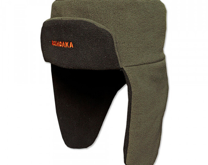 Шапка-ушанка Kosadaka Polar (верх флис хаки, подкладка черная) - изображение 1