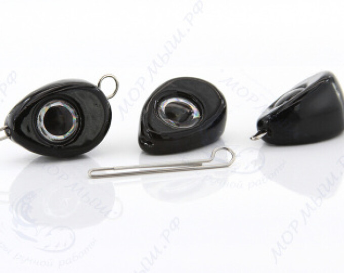 Груз крашеный САПОГ (Чебурашка разборная) 20гр. цвет 04 (черный) - изображение 1 