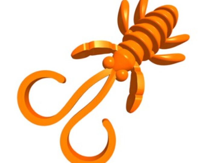 Силиконовая приманка SAN-WORM NEVESTA 35S ЧЕСНОК (оранжевая морковь) - изображение 1