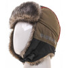Шапка-ушанка Hunts’Man Siberia (мех Волк, цвет Хаки/Чёрный) р.56-58 - изображение 1