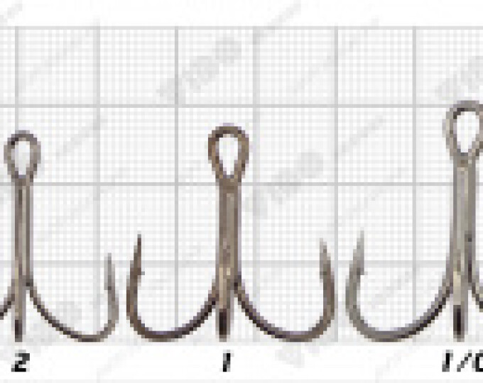 Крючок Treble Hooks (VD-093-BN) № 2/0 - изображение 2