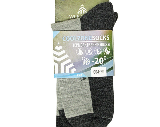 Термоноски Woodline Coolzone р.38-40  (-20C) - изображение 1