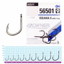 Крючок Owner (56501) «Iseama X» w/EYE №10 (9шт.)