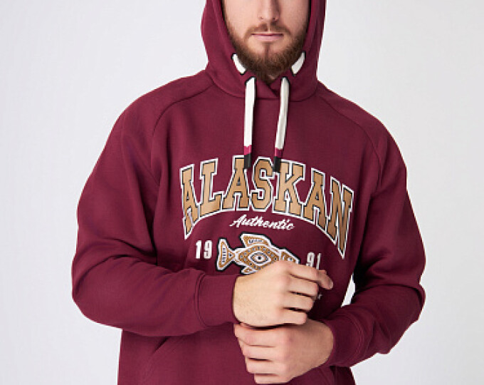 Толстовка Alaskan Promo Hoodie (бордо) р.XL - изображение 2