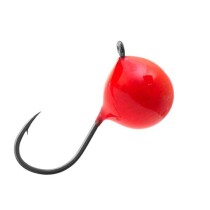 Мормышка вольфрамовая ДРОБИНКА с ушком (обмазка) 4,5мм *Red